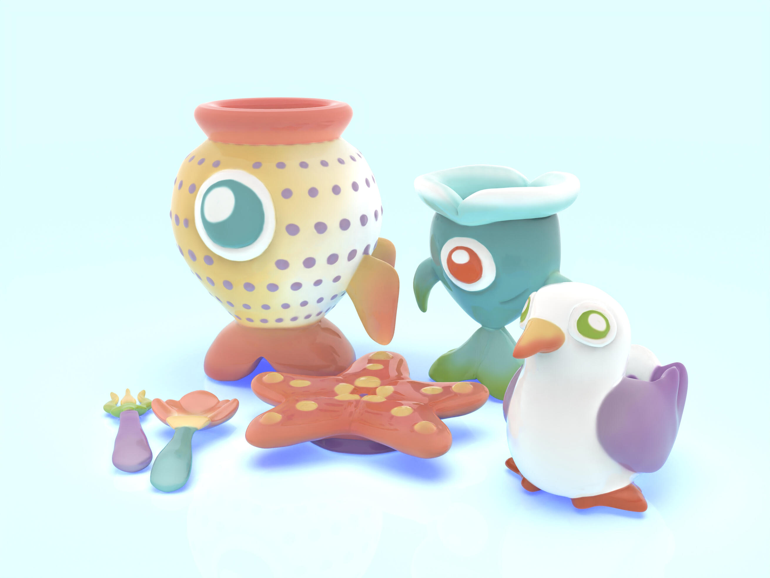 Fish Crockery -ZBrush and Keyshot Assignment Fish Crockery -ZBrush and Keyshot Assignment