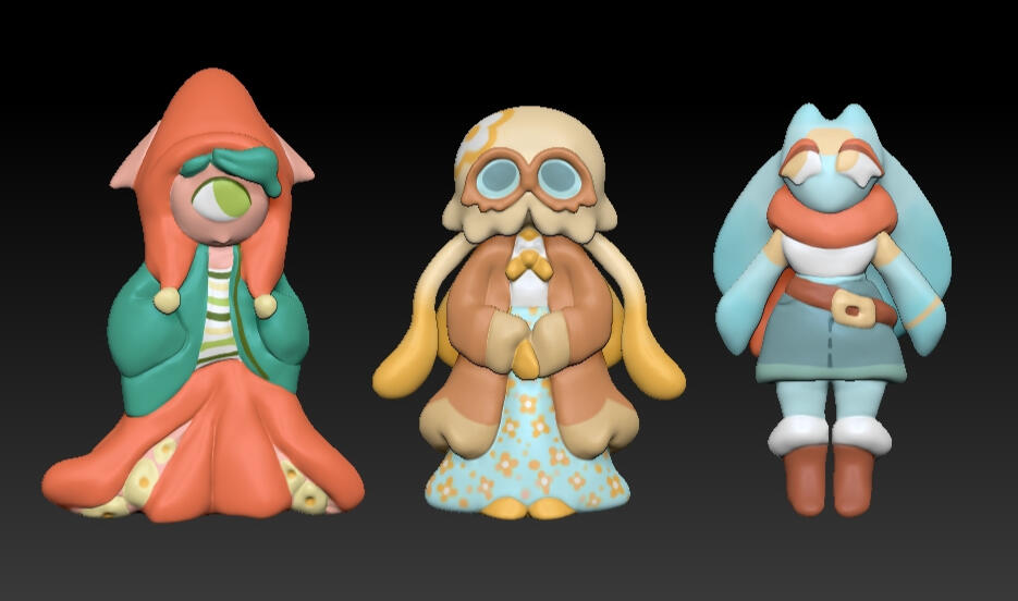 Sea Creature Friends -Zbrush Sea Creature Friends -Zbrush