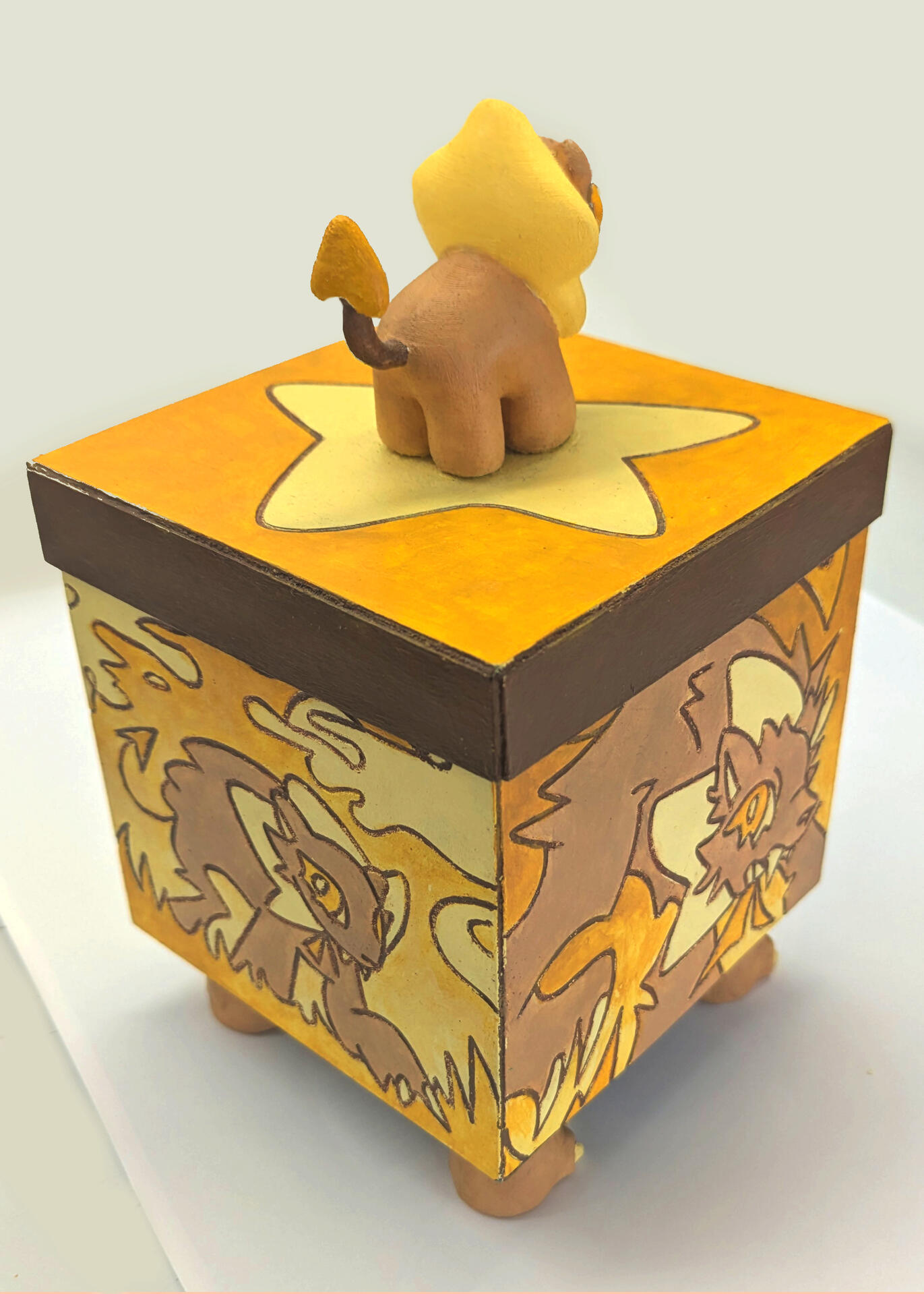 Lion Box Back Lion Box Back
