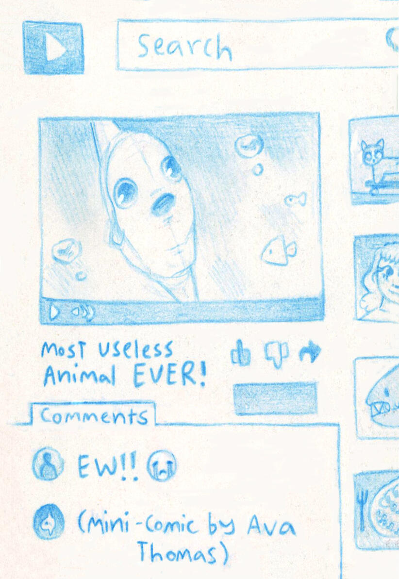 Most Useless Animal EVER!- Ocean Sunfish Fan-Zine Cover Most Useless Animal EVER!- Ocean Sunfish Fan-Zine Cover