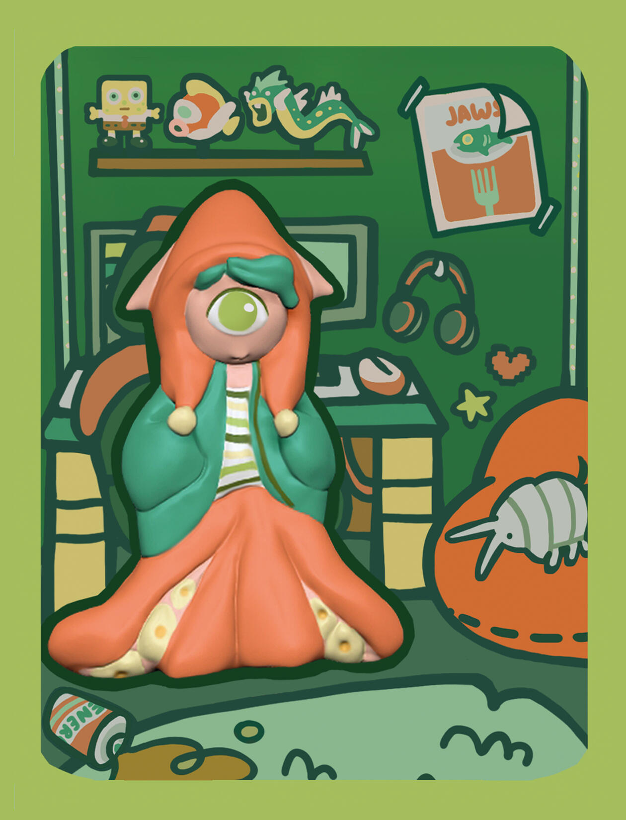 Squid Boy Postcard Squid Boy Postcard