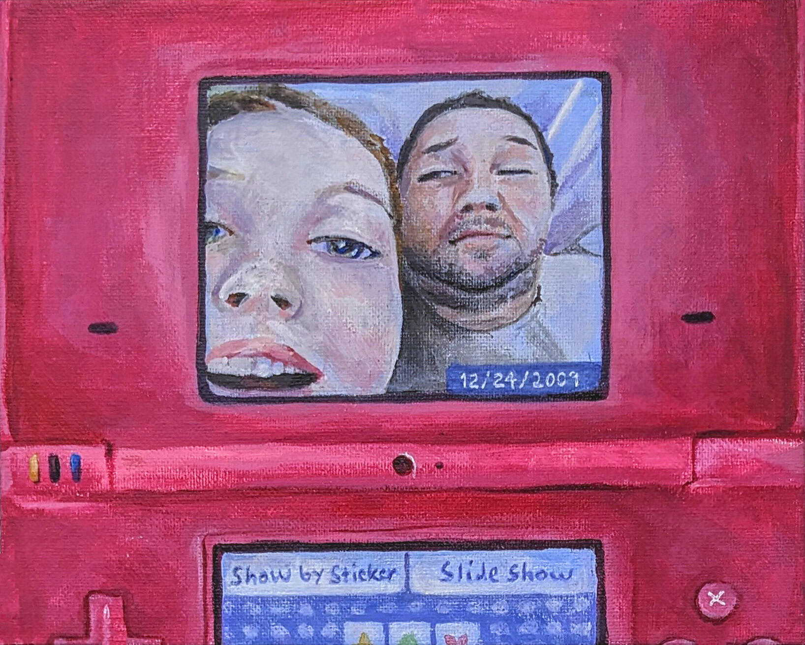 2009- Me and Dad on the DS (Acrylic) 2009- Me and Dad on the DS (Acrylic)
